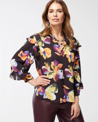 Chiffon Botanical Shirt
