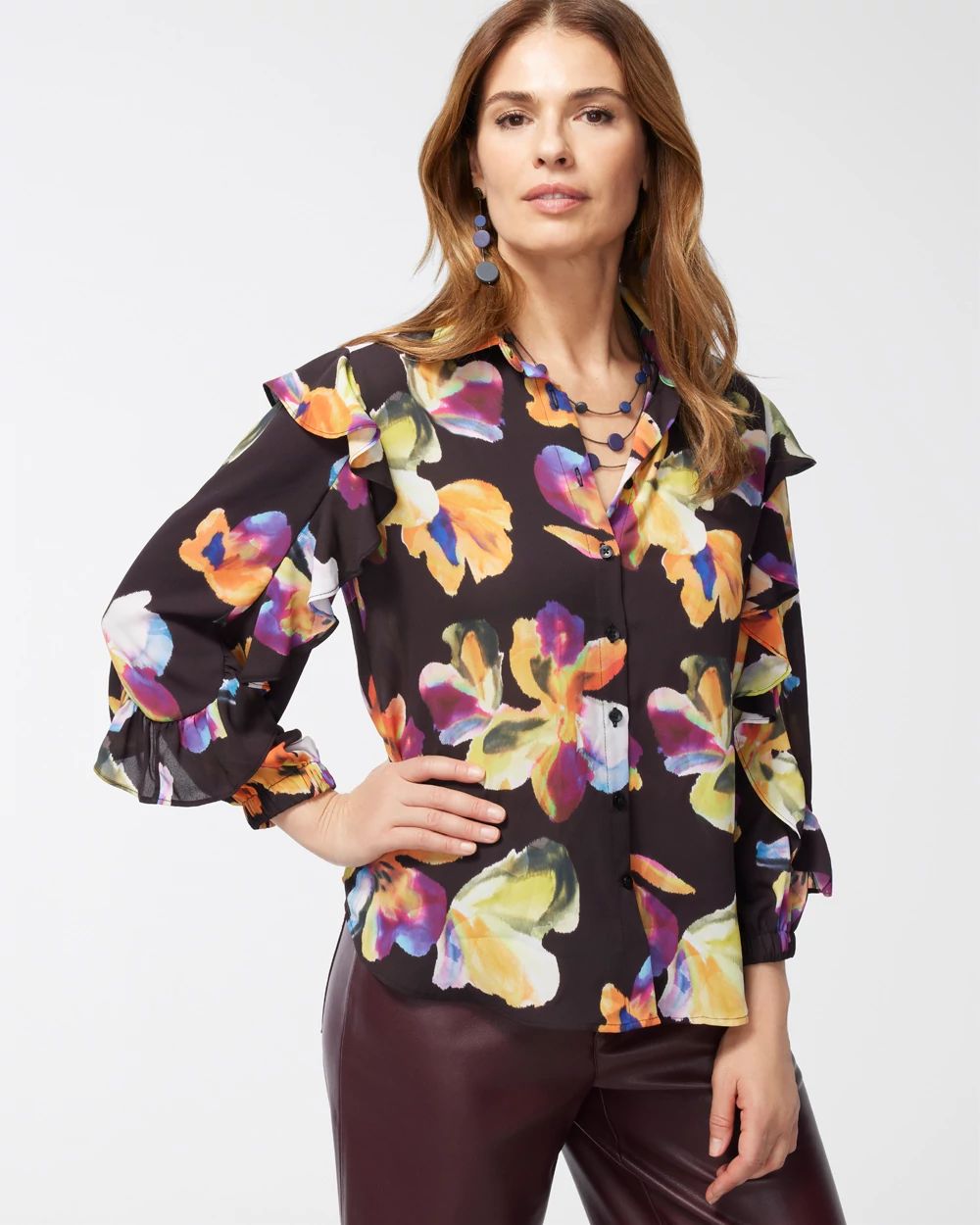 Chiffon Botanical Shirt