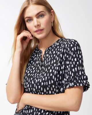 Zenergy UPF Neema Pebble Ruffle Sleeve Dress