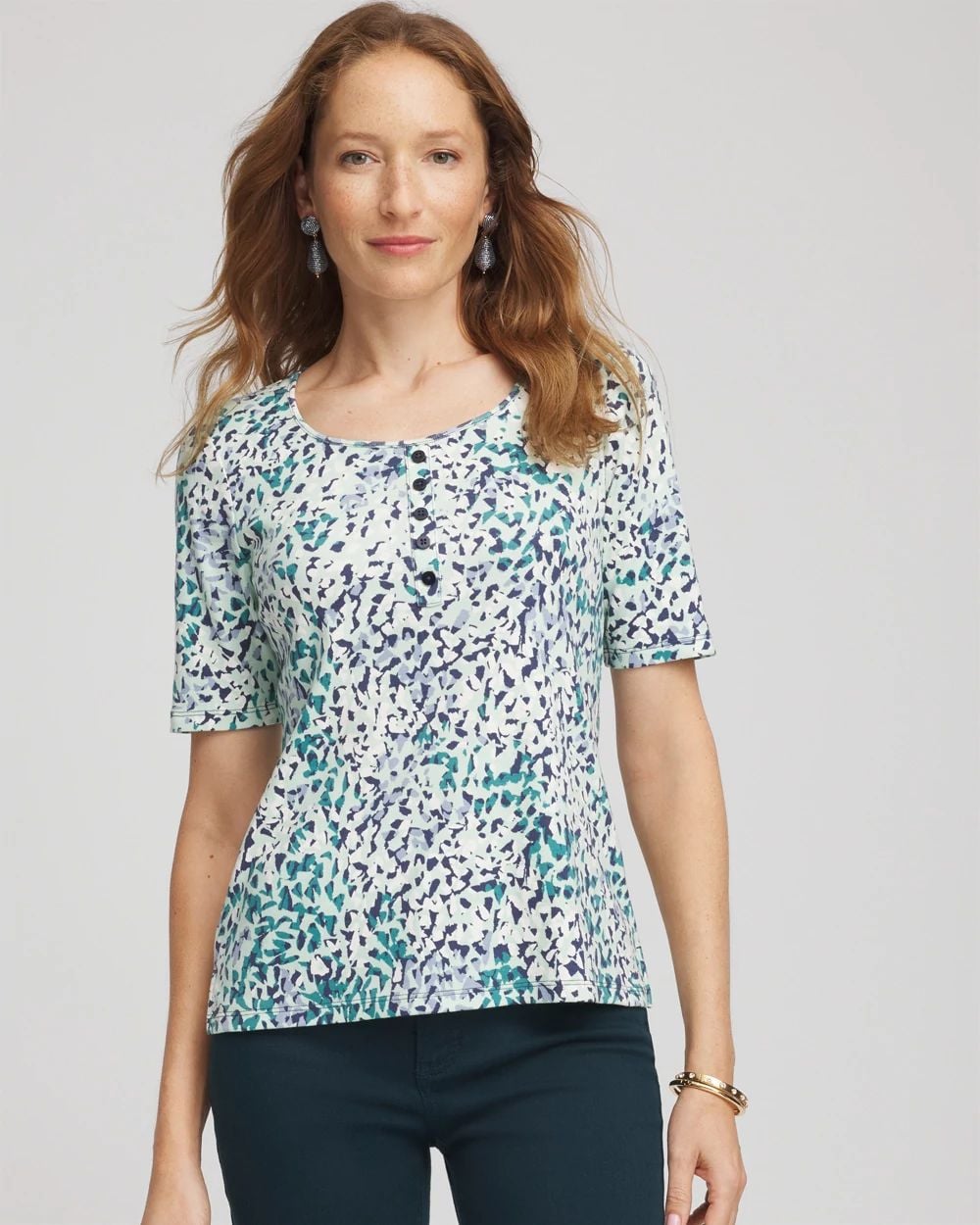 Pima Cotton Henley Tee