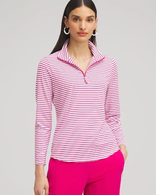 Zenergy® UPF Stripe Long Sleeve Top