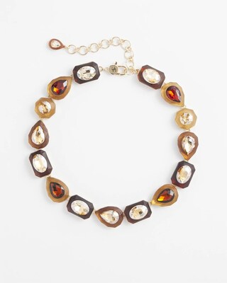 Neutral Bib Statement Necklace