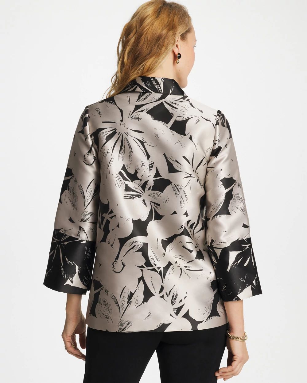 Travelers™ Collection Floral Jacquard Jacket click to view larger image.