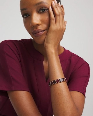 Chico's Originals Chianti Square Stretch Bracelet click to view larger image.