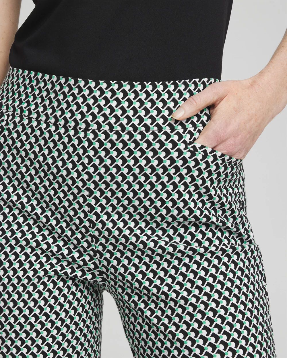 Brigitte Dot Grid Ankle Pants click to view larger image.