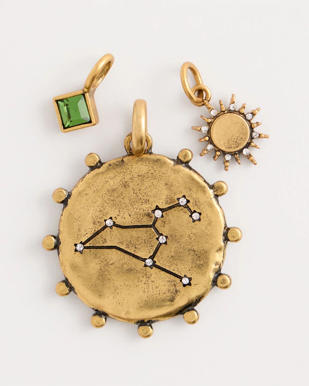Leo Zodiac Charm Pendant click to view larger image.
