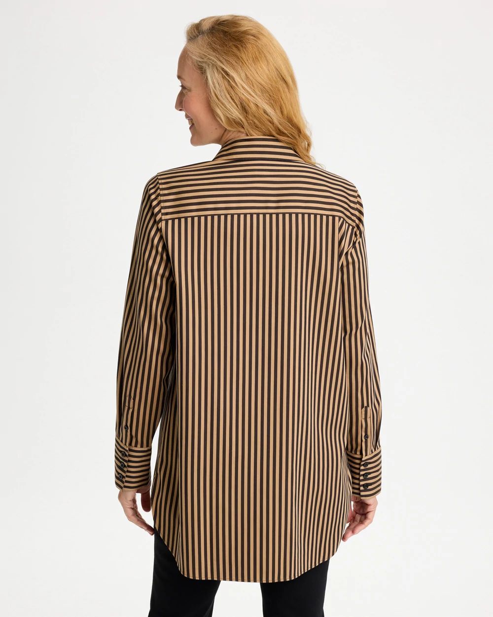 No Iron™ Stretch Striped Tunic click to view larger image.