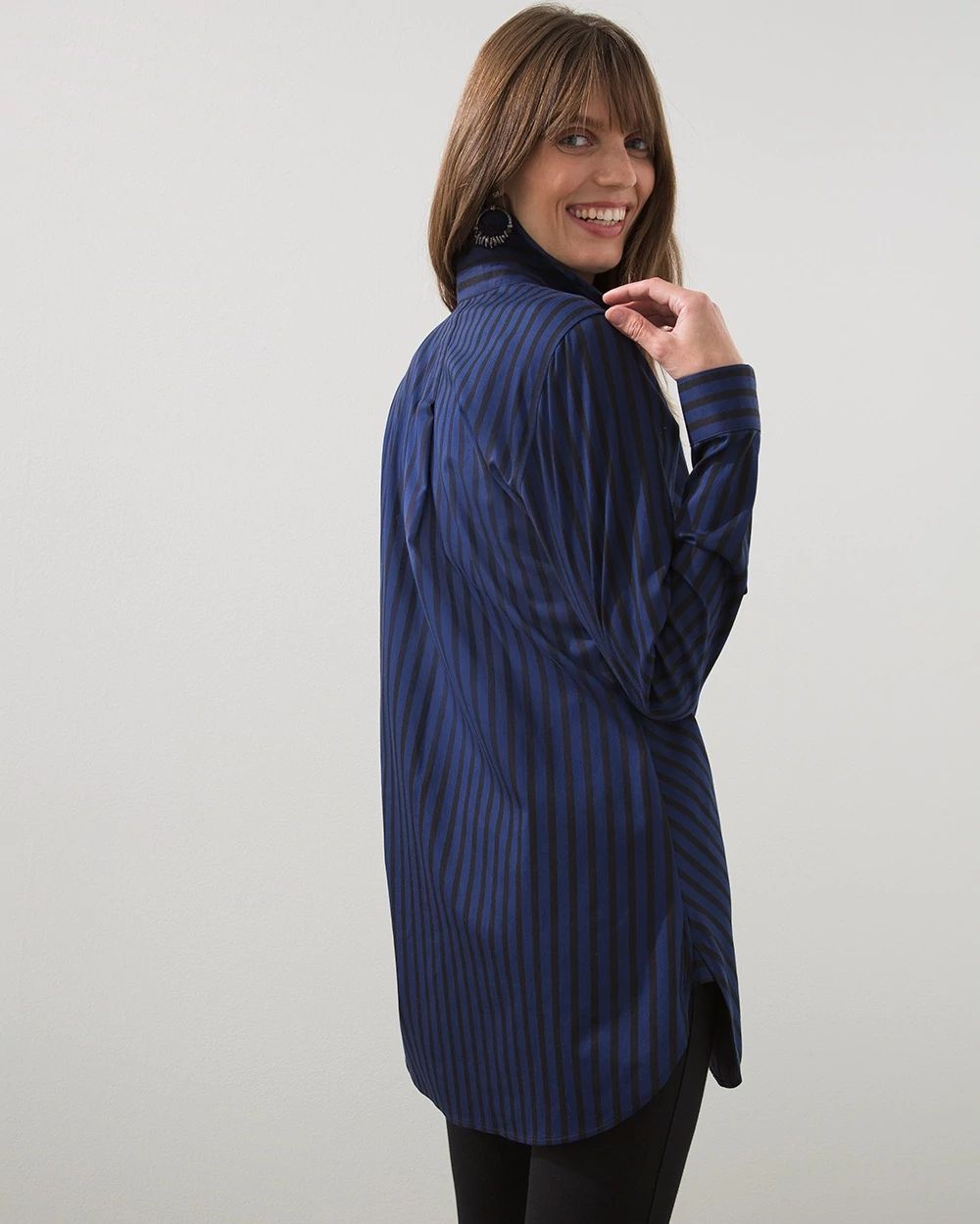 No Iron™ Stretch Imperial Stripe Tunic