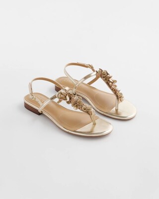 Sioux Flower T-Strap Sandals click to view larger image.