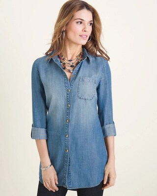 Long Denim Shirt