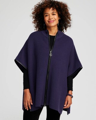 Zip Front Ruana