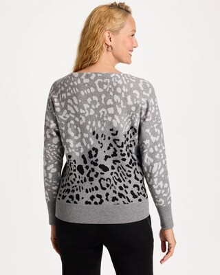 Ella Jacquard Animal Pullover Sweater click to view larger image.