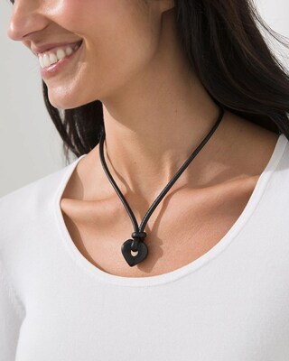 Adjustable Heart Pendant Necklace