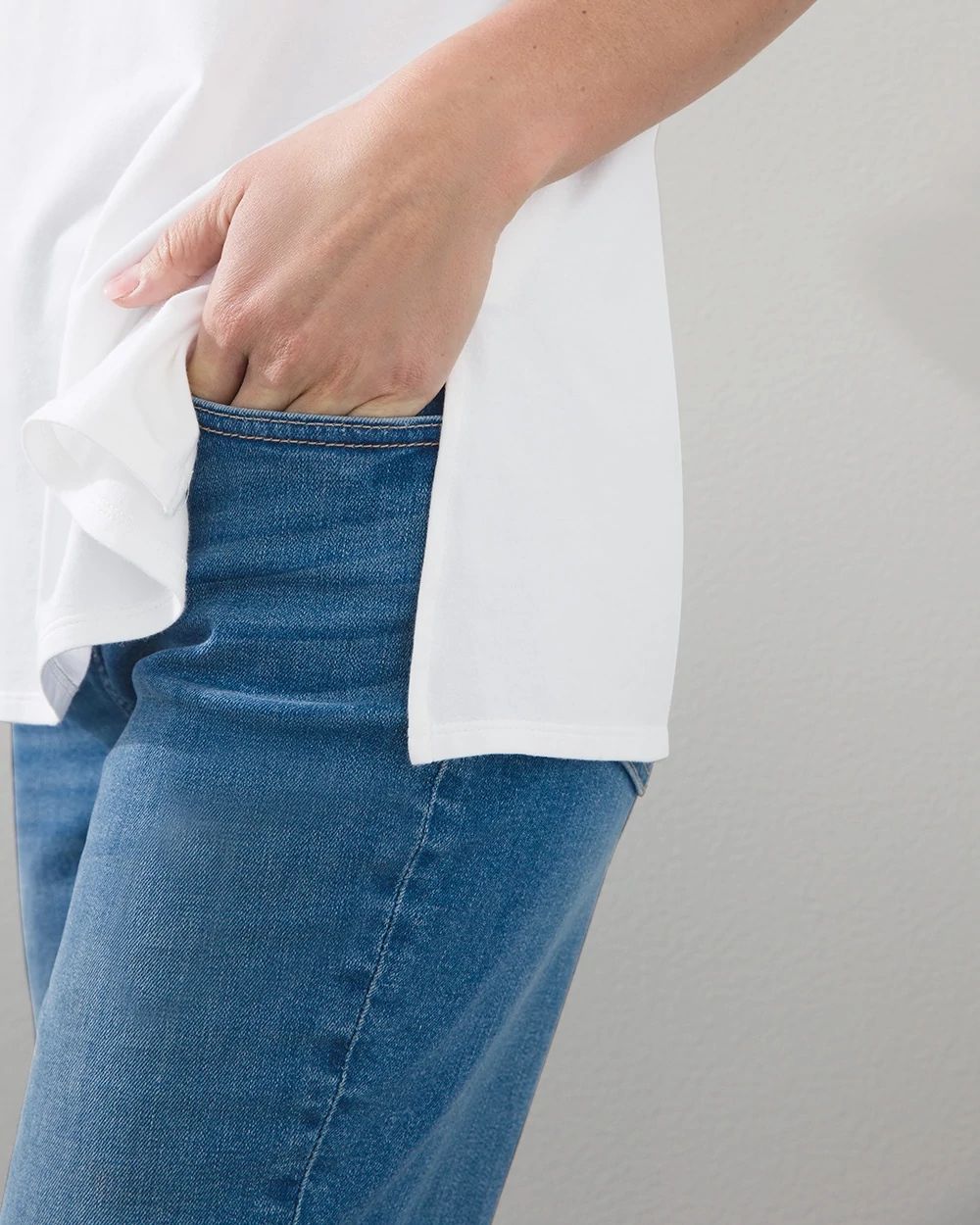 Refined Jersey Elbow Sleeve Tunic