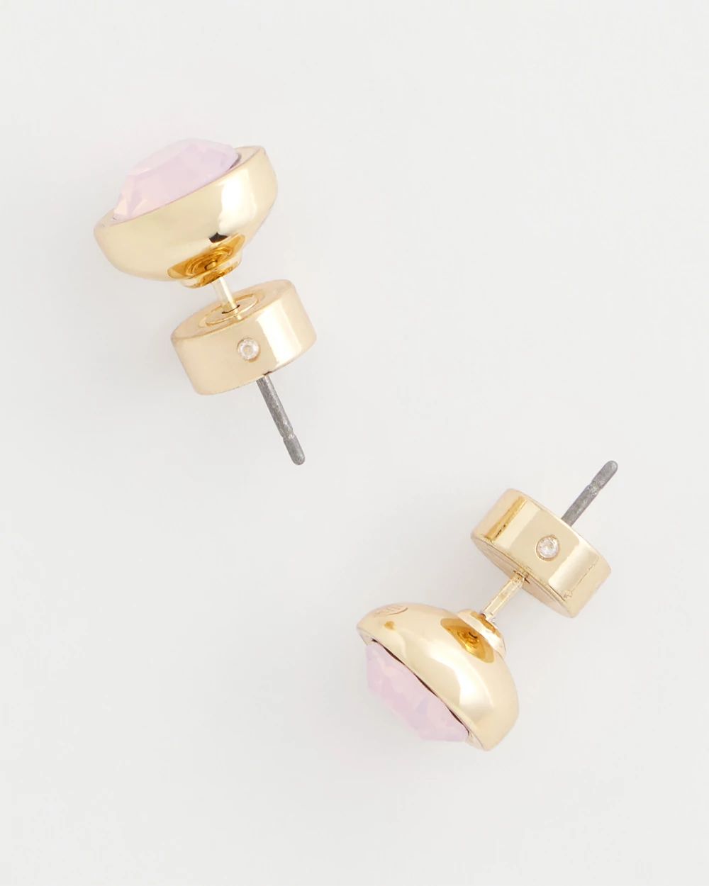 Pink Crystal Stud Earrings