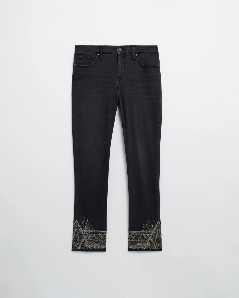 Girlfriend Art Deco Ankle Jeans