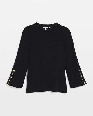 Travelers™ Button Bell Sleeve Top click to view larger image.