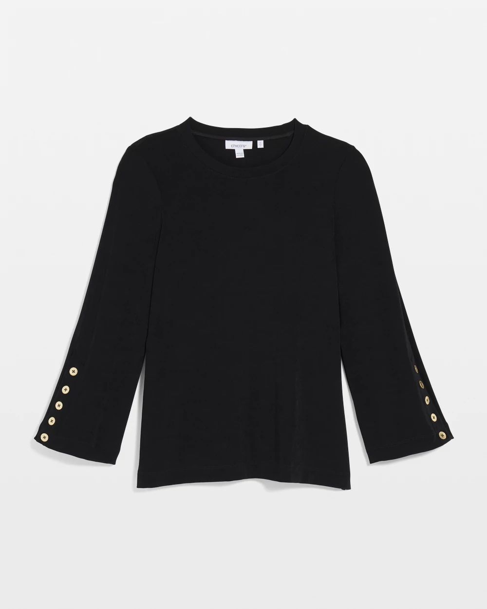 Travelers™ Button Bell Sleeve Top