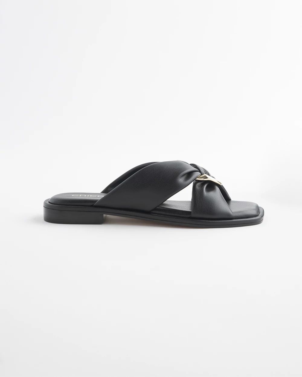 Black Leather Sandals