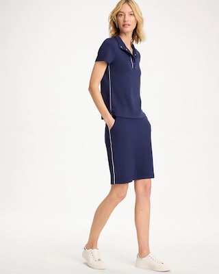 Zenergy® Soft Pique Piped Pullover click to view larger image.