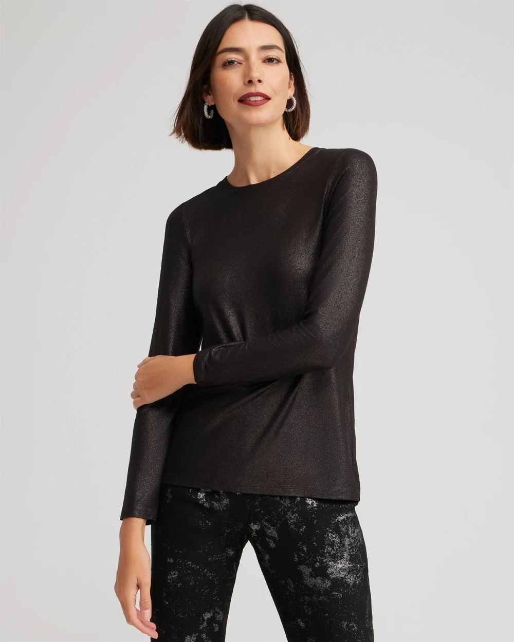 Touch of Cool Metallic Layering Tee