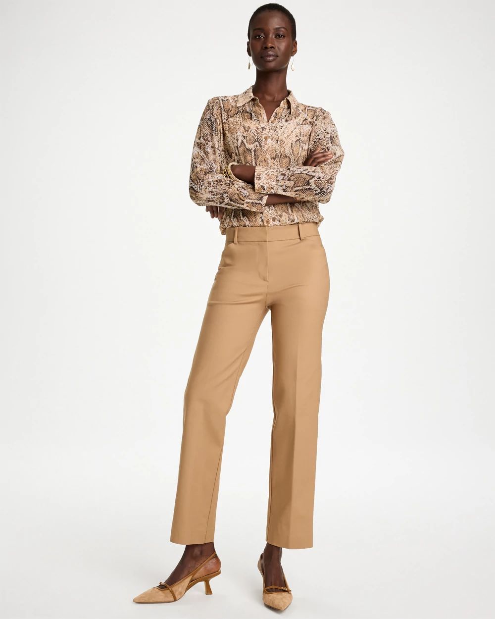 Petite Emme Slim Soft-Stretch Pants