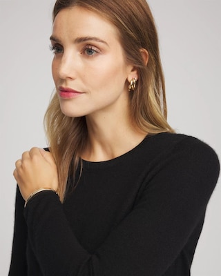 Crewneck Cashmere Pullover Sweater click to view larger image.