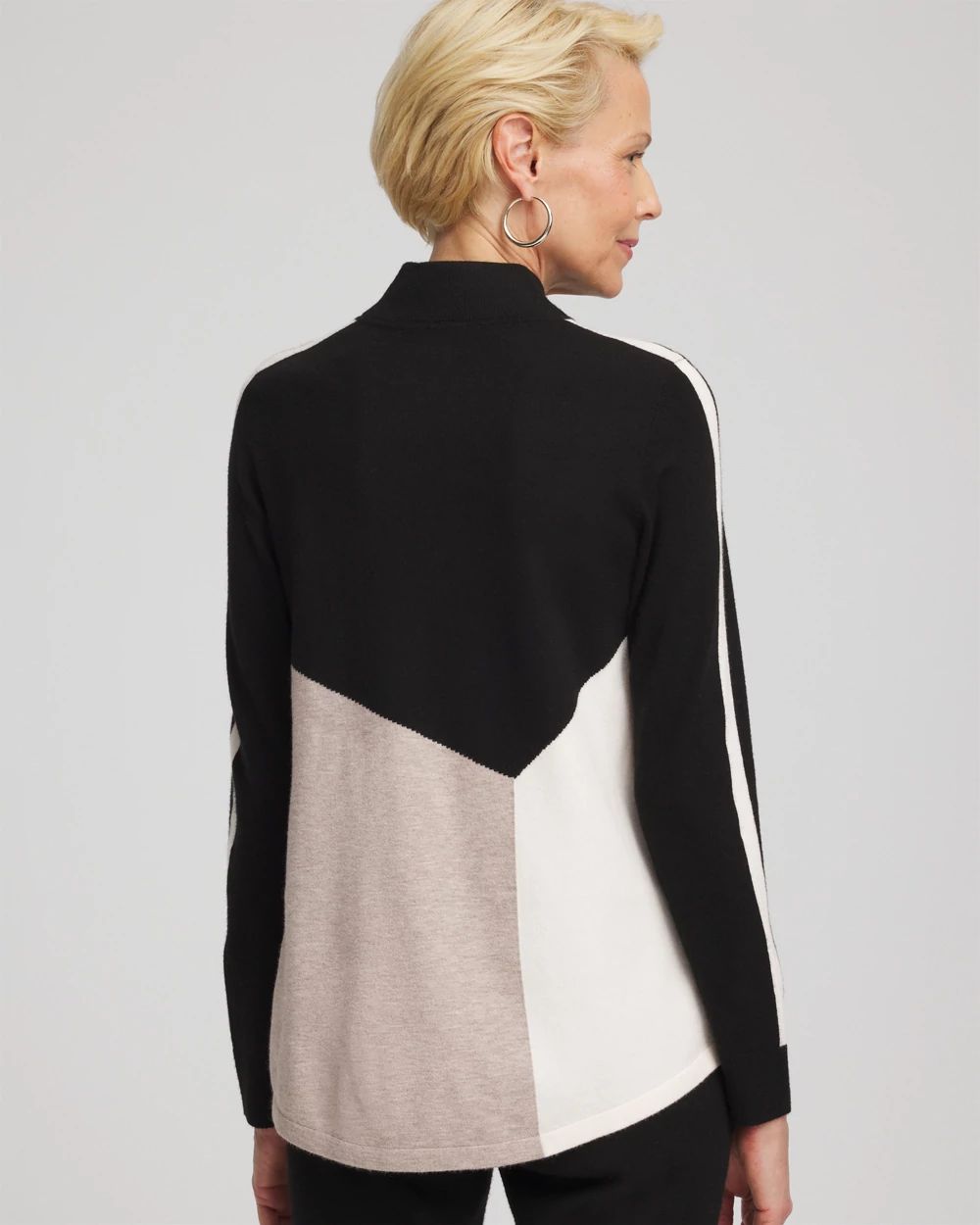 Zenergy® Luxe Colorblock Half-Zip Pullover click to view larger image.