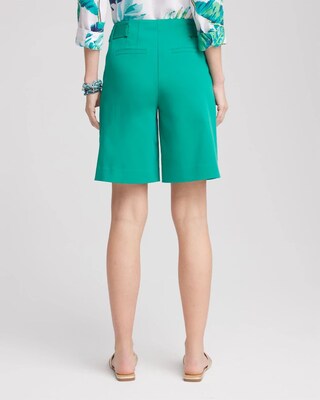 Sateen Tab-Front A-line Shorts click to view larger image.