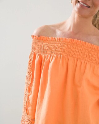 Off-Shoulder Smocked Top