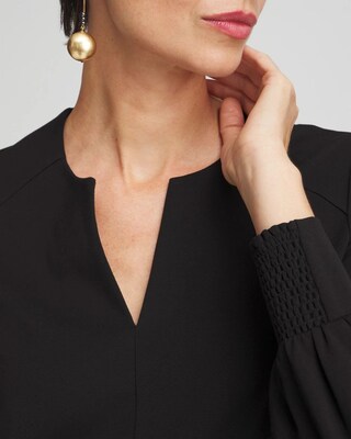 Ponte Notch Neck Tunic click to view larger image.
