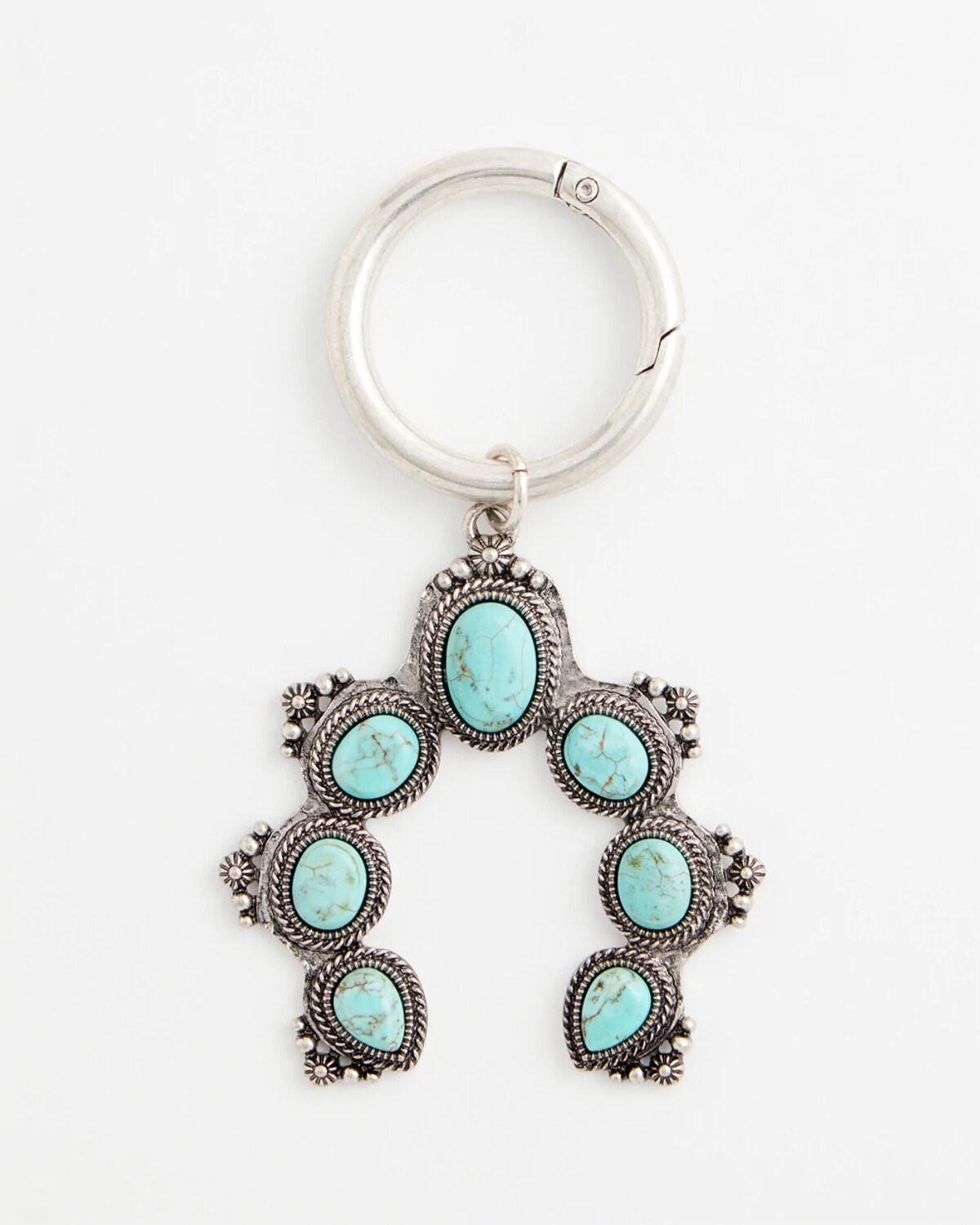 Chico's Equestrian Turquoise Bag Charm In Blue In Blue