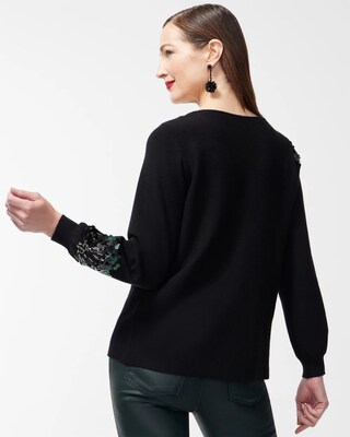 Embellished Pullover Sweater