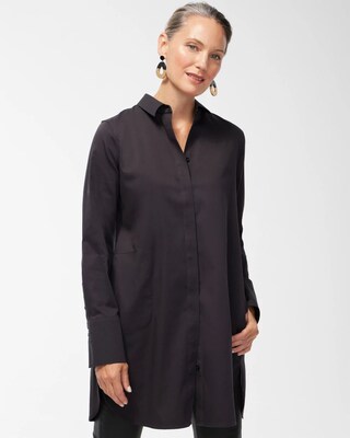 No Iron™ Stretch Pocket Maxi Tunic