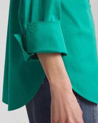 No Iron™ 3/4 Sleeve Stretch Shirt click to view larger image.