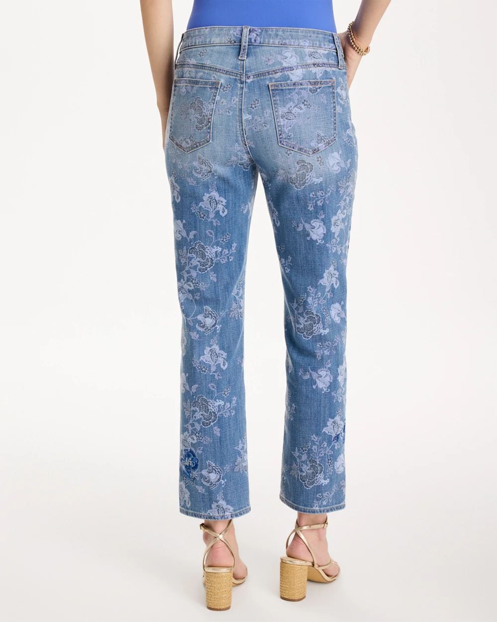 Embellished Girlfriend Crop Jean click to view larger image.