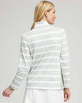 Zenergy® UPF Stripe Long Sleeve Top click to view larger image.