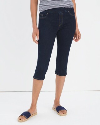 17" Pull-On Denim Capris