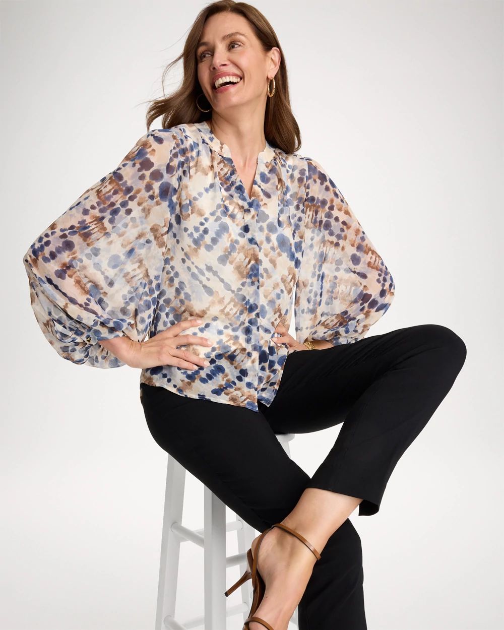 Georgette Printed Blouse click to view larger image.