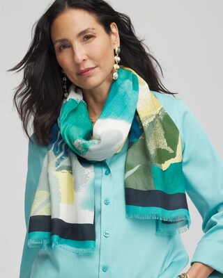 Print Oblong Scarf