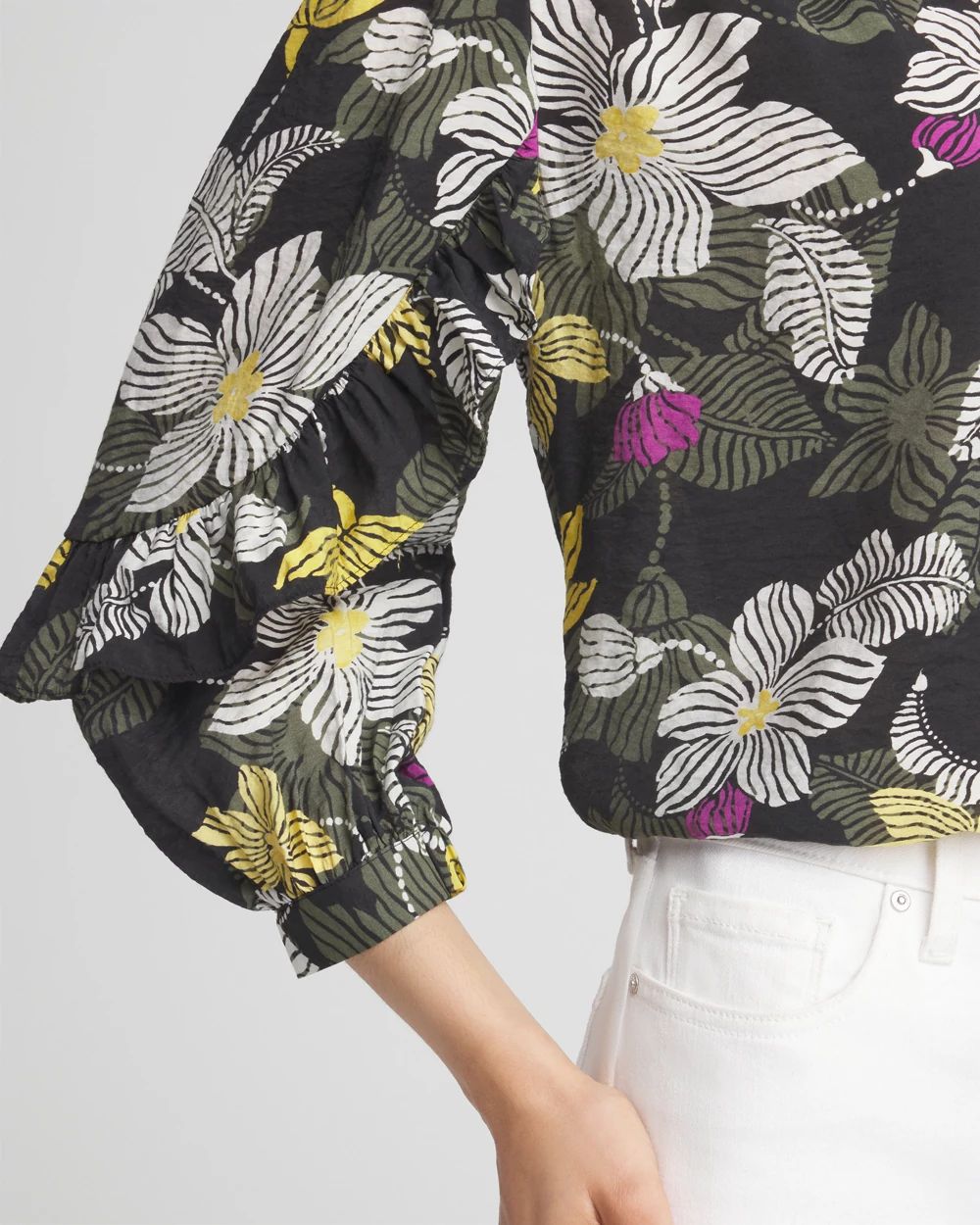 Ruffle Sleeve Blouse click to view larger image.