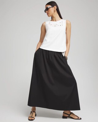 Grommet Neck Detail Tank