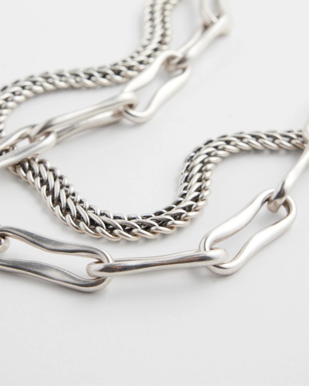 Silver Tone Collar Necklace