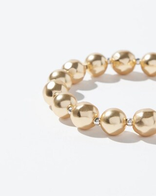 Gold Tone Stretch Bracelet
