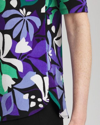 Travelers™ Floral V-neck Top