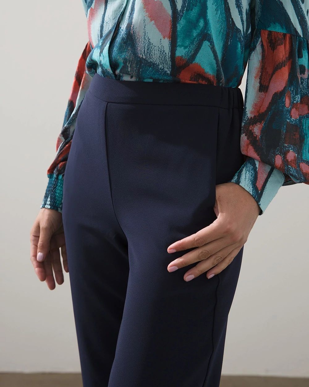 Crepe Ankle Pants