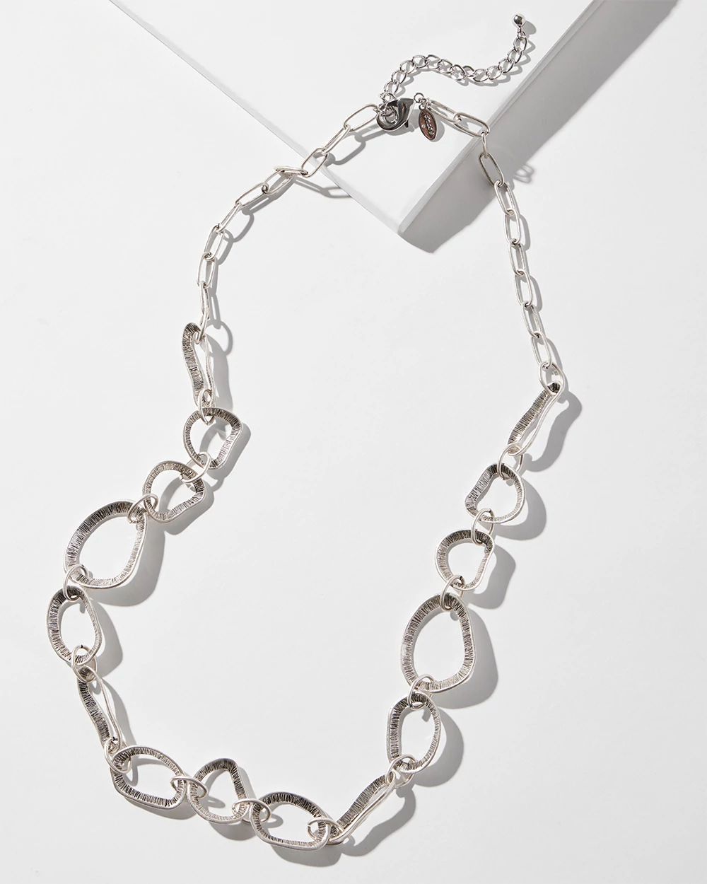 Silver Tone Single Strand Necklace