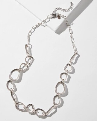 Silver Tone Single Strand Necklace