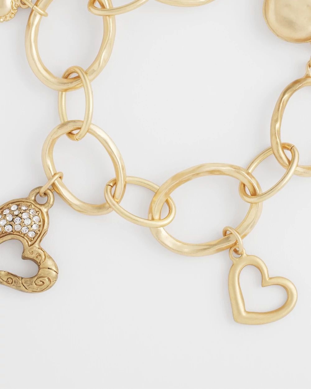 Heart Charm Bracelet click to view larger image.