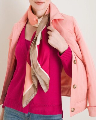 Silk Printed Square Scarf